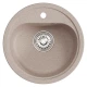 Мойкa MIXLINE ML-GM10 круглая  песочная (302) 440мм (глуб. чаши 180) NEW (551807)