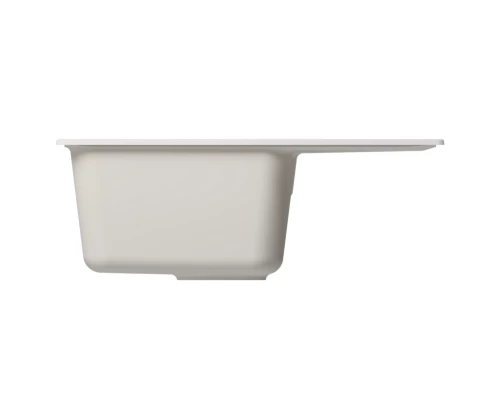 Мойка MIXLINE ML-GM26 с крылом, ультра-белая (341), 470*580*190мм NEW (552083)