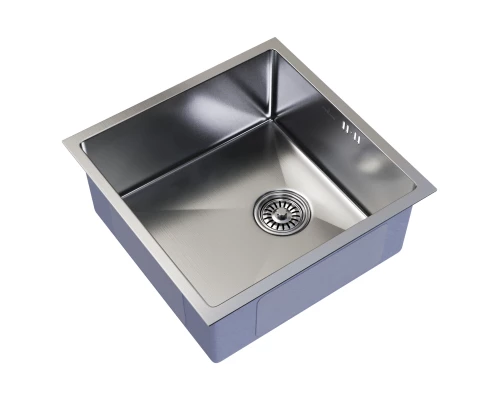 Мойка MIXLINE подстольный монтаж 45х45 (3,0) вып 3 1/2, 20см с сифоном сатин PRO (547225)