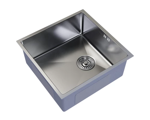 Мойка MIXLINE подстольный монтаж 50х50 (3,0) вып 3 1/2, 20см с сифоном сатин PRO (547227)