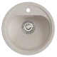 Мойка MIXLINE ML-GM10 КРУГЛАЯ, БЕЛАЯ (331), 440ММ (ГЛУБ. ЧАШИ 180) (551813)