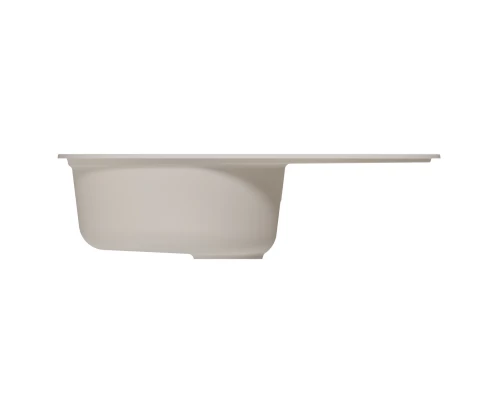 Мойка MIXLINE ML-GM16 овальная с крылом  белая (331) 730*460*180мм NEW (551930)