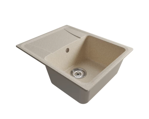 Мойка MIXLINE ML-GM26 с крылом  бежевая (328) 580*470*190мм NEW (552081)