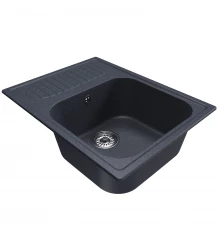 Мойка MIXLINE ML-GM18 с крылом  антрацит (343) 640*490*190мм NEW (551977)