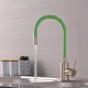 Смеситель для кухни 35k MIXLINE MLSS-0325 ЗЕЛЕНЫЙ гибкий силиконовый излив (542380)