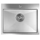 Кухонная мойка 53х43  вып 3 1/2  MIXLINE PRO 22см с сифоном сатин НАНО (552934)