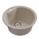 Мойкa MIXLINE ML-GM12 круглая  бежевая (328) 480мм (глуб. чаши 210) NEW (551836)