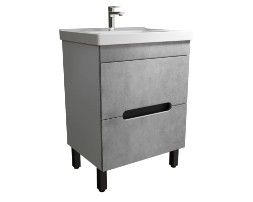 Тумба для ванной MIXLINE "Честер -60" Бетон под ум. Грэйс- 60 (551731)
