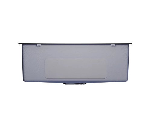 Мойка MIXLINE подстольный монтаж 53х43 (3,0) вып 3 1/2, 22см с сифоном черный графит PRO (547232)