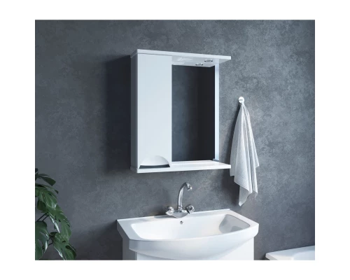 Зеркало шкаф MIXLINE "ЭТЬЕН-60" левый с подсветкой  (542407)