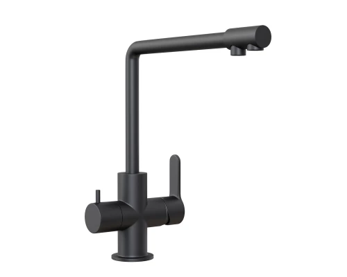 Смеситель для кухни 35k MIXLINE MLSS-03201 черный подкл.к фильтру (543619)