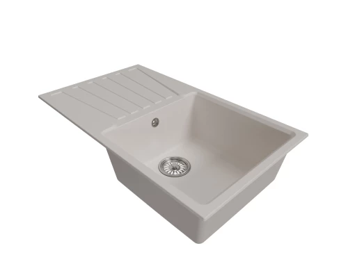 Мойка MIXLINE ML-GM20 с крылом  белая (331) 830*480*190мм NEW (552004)