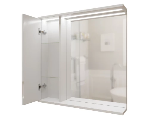 Шкаф навесной MIXLINE "Лайн-70" левый с подсветкой (700*700*146) (553015)