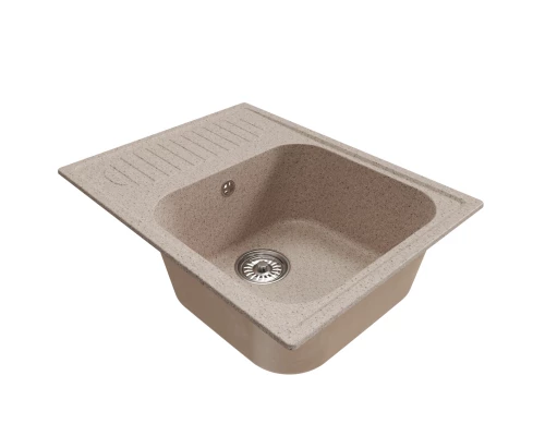 Мойка MIXLINE ML-GM18 с крылом  песочная (302) 640*490*190мм NEW (551968)