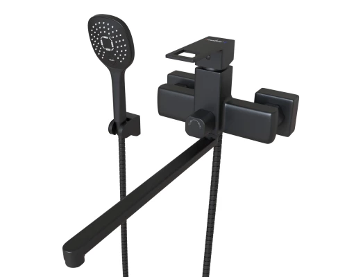 Смеситель для ванны и раковины 35k MIXLINE ML34-02 "Solo Black" (553197)