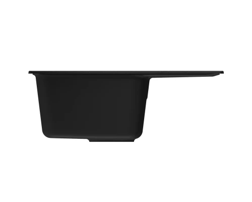 Мойка MIXLINE ML-GM26 с крылом  ультра-черная (344) 580*470*190мм NEW (552087)