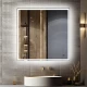 Зеркало MIXLINE "Велес" 700*800 (ШВ) бесконтактный сенсор, светодиодная подсветка (554630)
