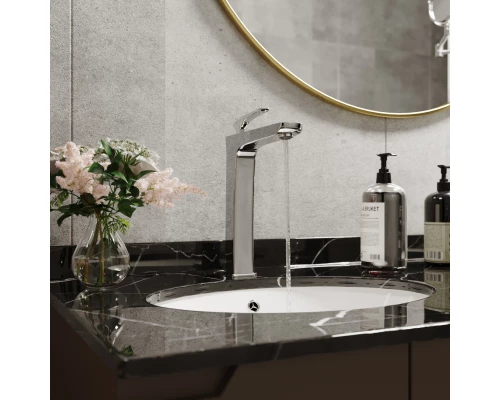 Смеситель для раковины 26k MIXLINE ML21-042 "Elegant" высокий излив (550739)