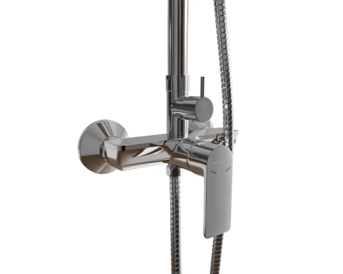 Душевая система MIXLINE ML2426 лейка 1 позиция + лейка "Тропический душ" хром (550762)