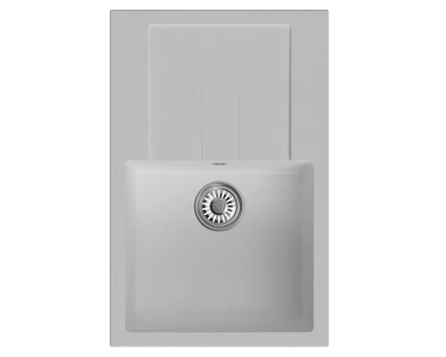 Мойка MIXLINE ML-GM31 с крылом  ультра-белая (341) 770*500*190мм NEW (552194)