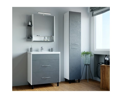 Зеркало шкаф MIXLINE "Сура 70" без подсветки, с полками (539803)