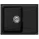 Мойка MIXLINE ML-GM26 с крылом  ультра-черная (344) 580*470*190мм NEW (552087)