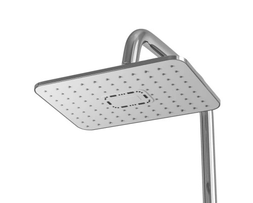 Душевая система MIXLINE ML33-06 "City White" (смеситель 35К с изл+лейка 3поз.+душ.шланг+тропич.душ.) (553216)