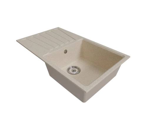 Мойка MIXLINE с крылом бежевая 480*830*190мм ML-GM20 (552003)