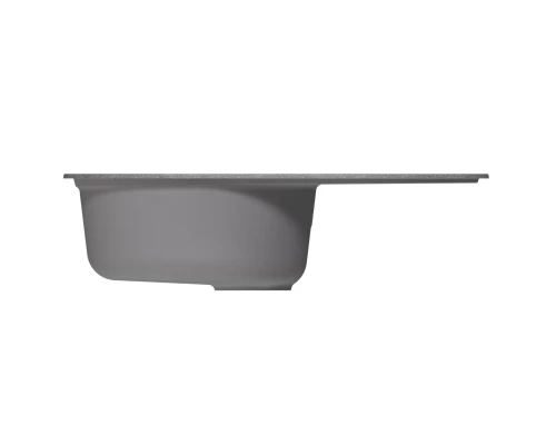 Мойка MIXLINE ML-GM16 овальная с крылом  графит (342) 730*460*180мм NEW (551932)