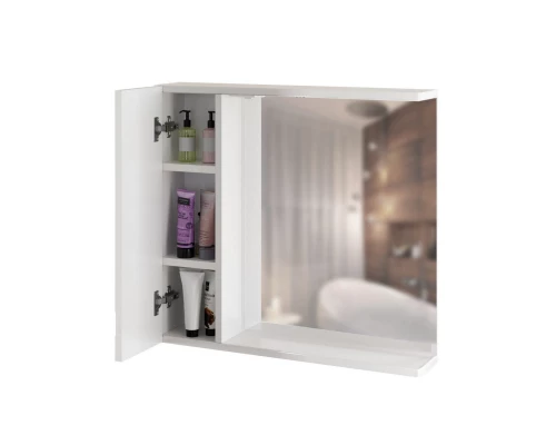 Шкаф навесной MIXLINE "КВАДРО-75" левый с подсветкой (750*700*150) (551702)