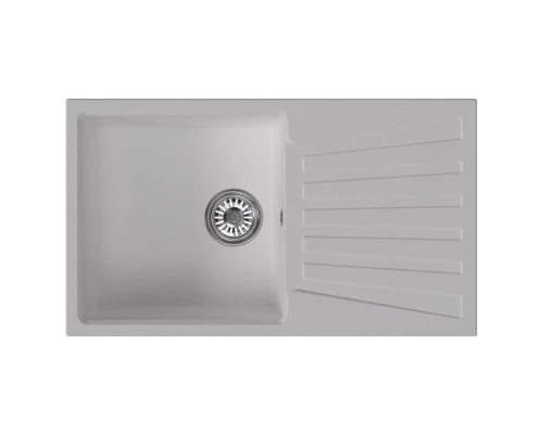 Мойка MIXLINE ML-GM20 с крылом  ультра-белая  (341) 830*480*190мм NEW (552005)