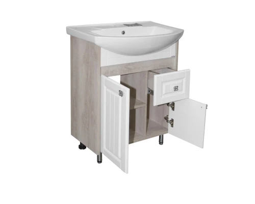 Тумба для ванной MIXLINE "ВЕРСАЛЬ-55" белое дерево под раковину Элеганс-55 (554988)