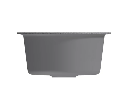 Мойкa MIXLINE ML-GM12 круглая  темно-серая (309) 480мм (глуб. чаши 210) NEW (551834)