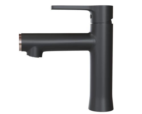 Смеситель для раковины 35k MIXLINE ML23-04 "Round Black" (550747)