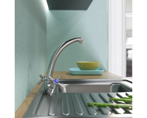 Смеситель для кухни MIXLINE ML09-032 высокий излив (522137)