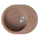 Мойка MIXLINE ML-GM17 овальная с крылом  терракотовая (307) 580*470*180мм NEW (551937)