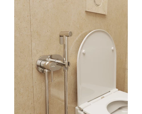 Смеситель с гигиенической лейкой MIXLINE ML31-085 "Ray" встраиваемый (551784)