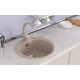 Мойкa MIXLINE ML-GMS01 СТАНДАРТ круглая, песочный, 475мм (глуб. чаши 194) (551083)