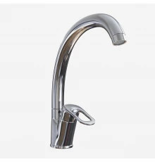 Смеситель для кухни MIXLINE ML06-032 высокий излив боковая ручка (522131)