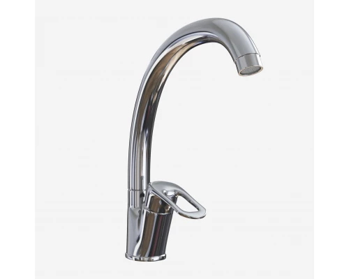 Смеситель для кухни MIXLINE ML06-032 высокий излив боковая ручка (522131)