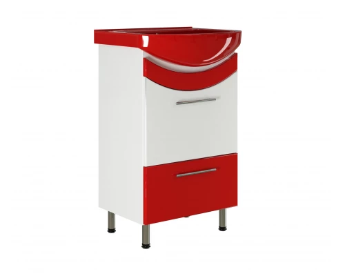 Тумба под раковину Альфана-52 MIXLINE Радуга-52 красный (522466)
