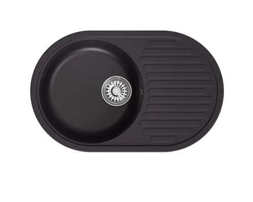 Мойка MIXLINE ML-GM16 овальная с крылом, шоколад, 730*465*180мм NEW (551935)