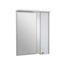 Зеркало-шкаф навесной с подсветкой MIXLINE Версаль-65 белое дерево, правый (534184)