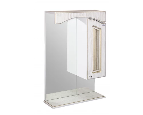 Зеркало-шкаф навесной без подсветки MIXLINE Крит-60 патина золото (534218)