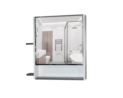 Зеркало шкаф MIXLINE "Сура 70" без подсветки, с полками (539803)