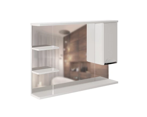 Зеркало шкаф MIXLINE "ЭТЬЕН-100" правый с подсветкой (540872)