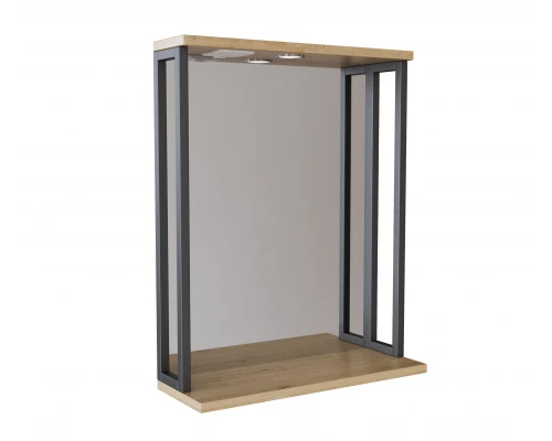 Зеркало с  подсветкой MIXLINE Бруклин-60 дуб бунратти (543581)