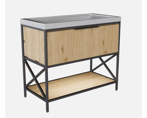 Тумба под раковину Фостер 100 MIXLINE Бруклин-100 дуб бунратти (543587)