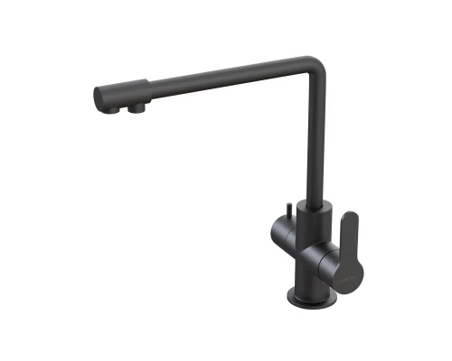 Смеситель для кухни 35k MIXLINE MLSS-03201 черный подкл.к фильтру (543619)