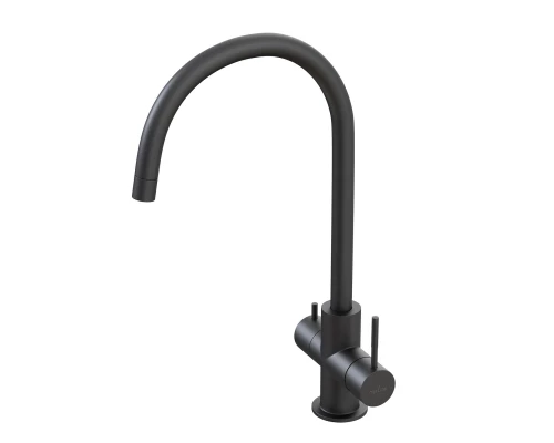 Смеситель для кухни 35k MIXLINE MLSS-03202 черный подкл.к фильтру (543623)